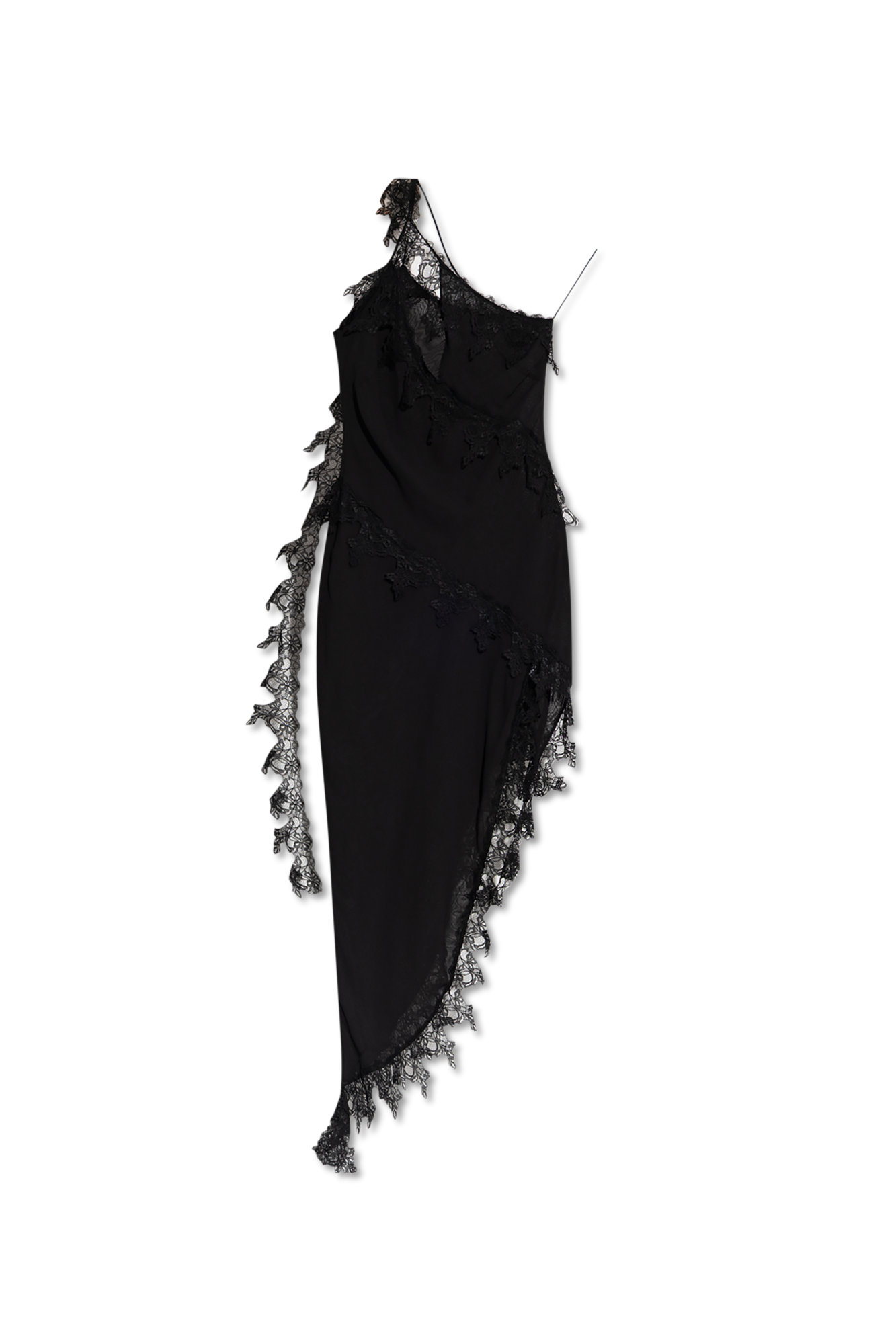 Black Dress with lace inserts Blumarine - Vitkac France